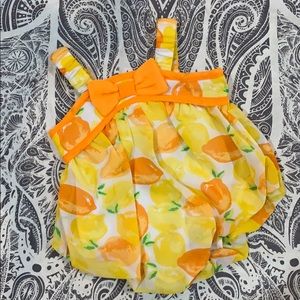 Bright and Fun Citrus Bubble Romper